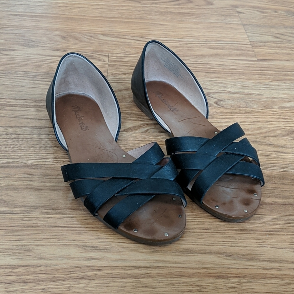 Madewell sandals size 8 black